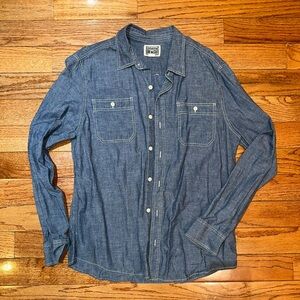 Converse Blue Button Down Denim Shirt